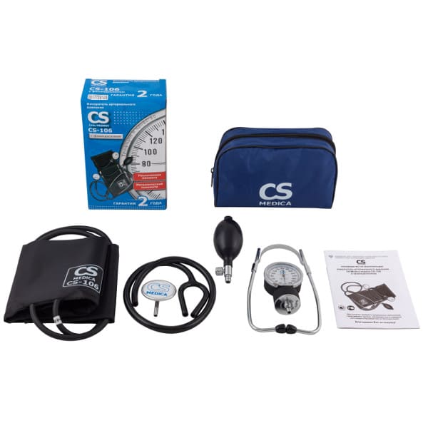 Тонометр механический CS Medica CS 106 (с фонендоскопом)