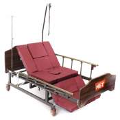 Кровать функциональная медицинская электрическая с полным переворотом, с туалетом MET EVA lite
